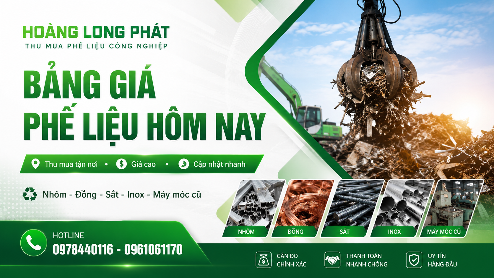 bảng giá phế liệu thu mua