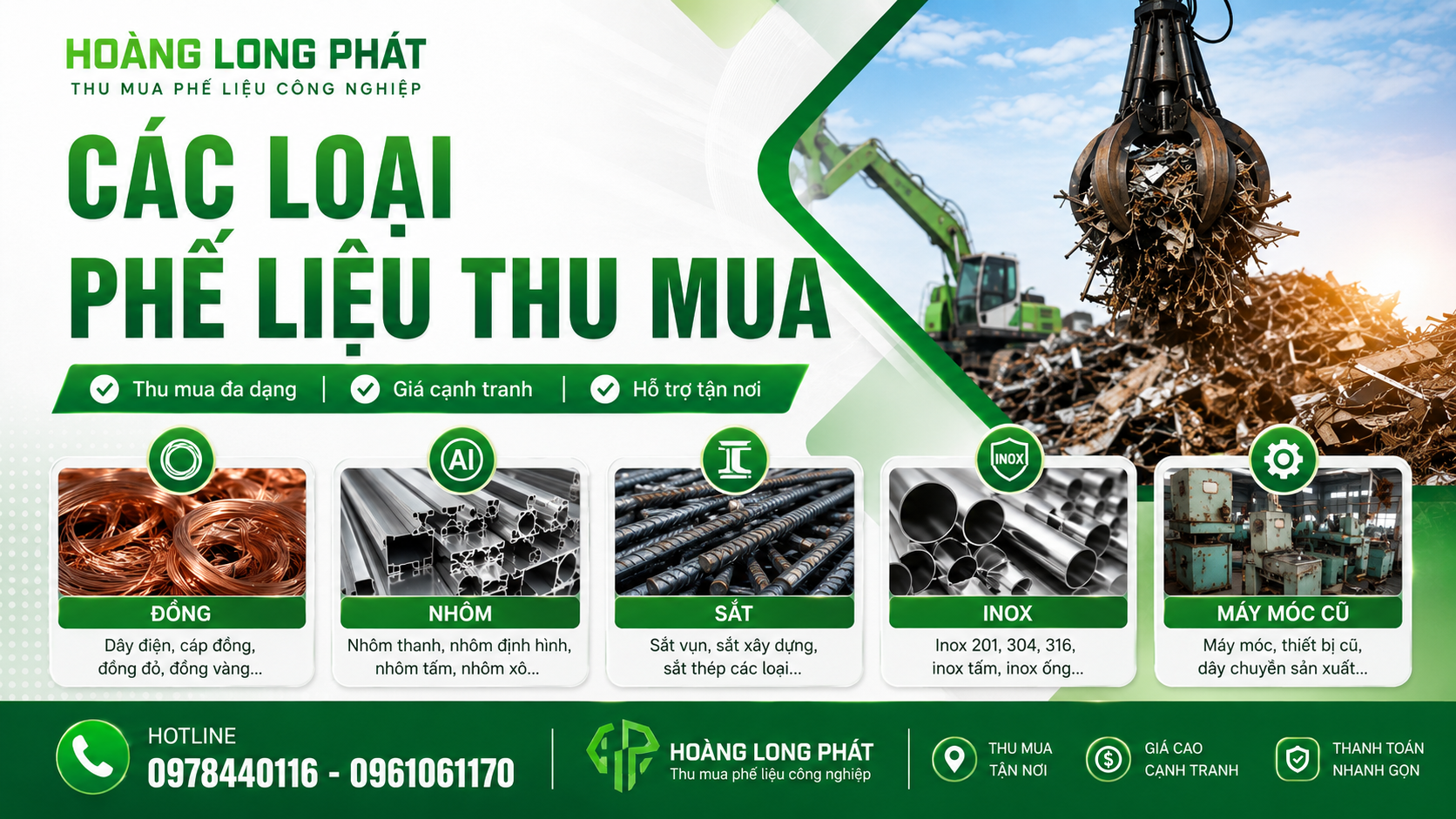 bảng giá phế liệu thu mua