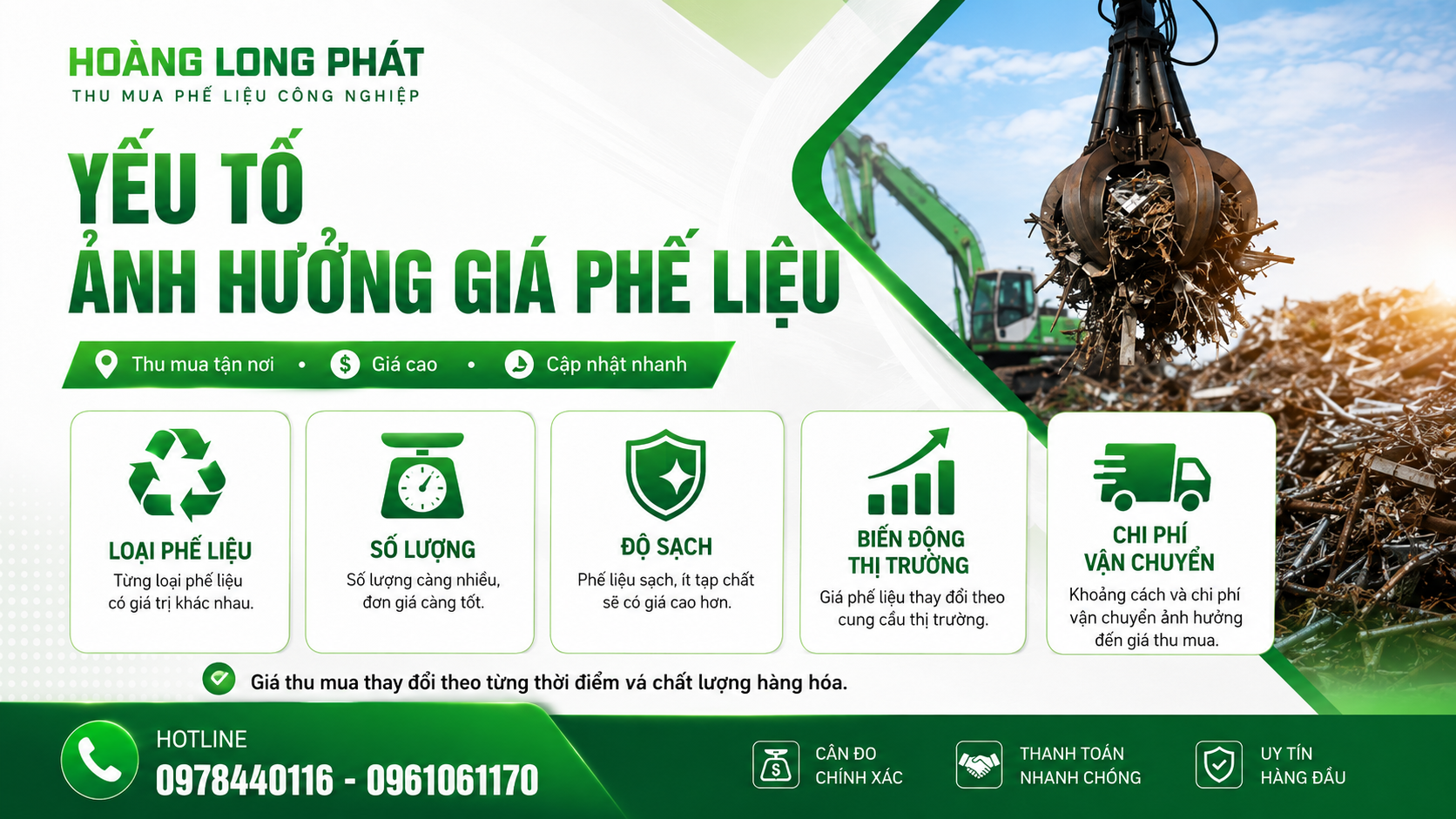 bảng giá phế liệu thu mua