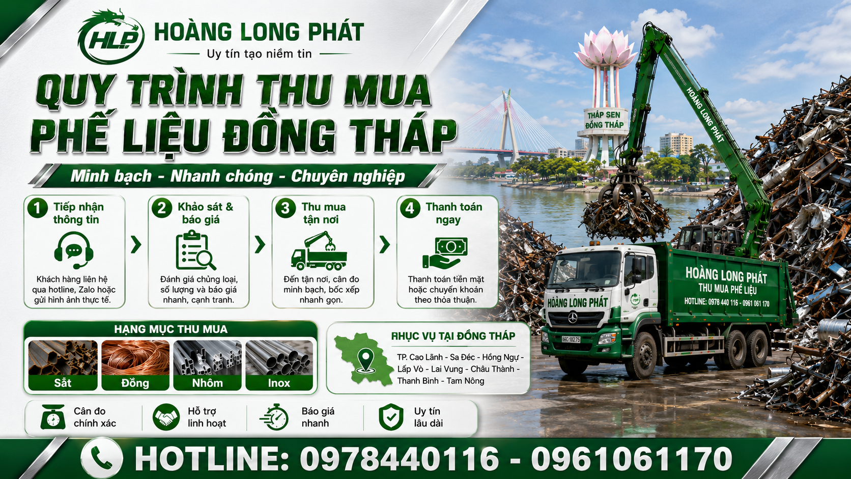 Thu Mua Phế Liệu Đồng Tháp