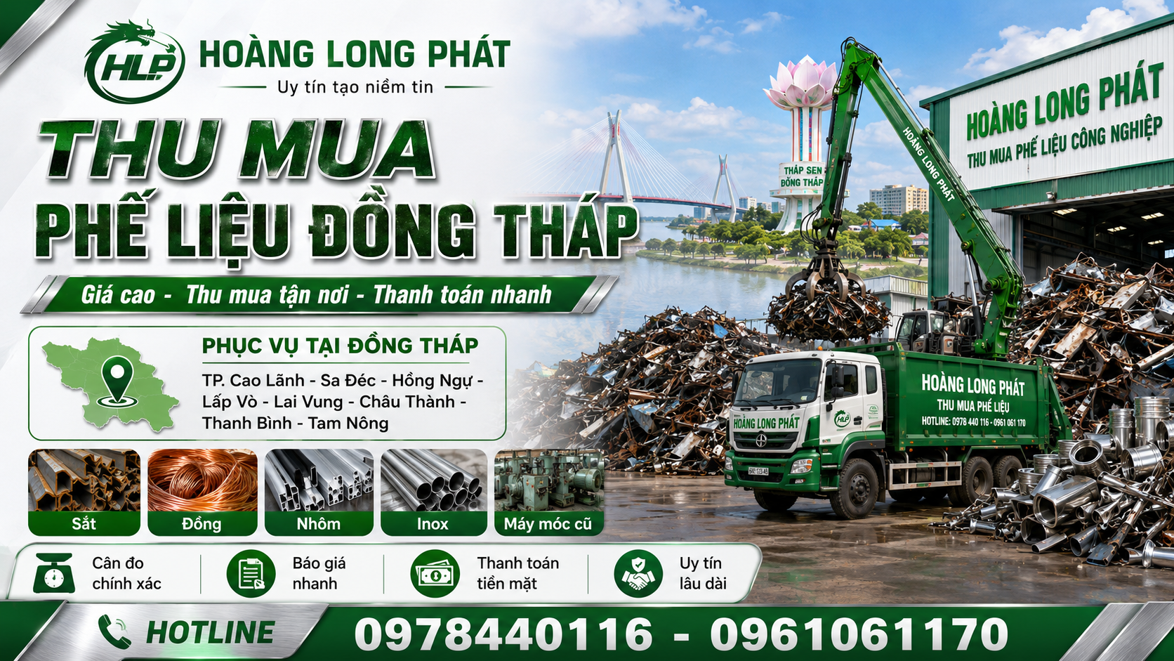 Thu Mua Phế Liệu Đồng Tháp