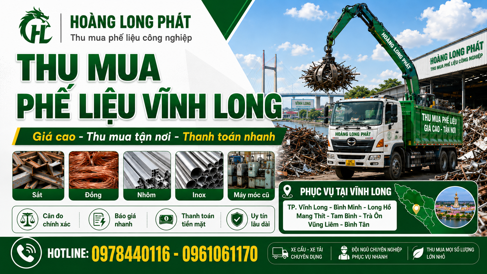 Thu Mua Phế Liệu Vĩnh Long