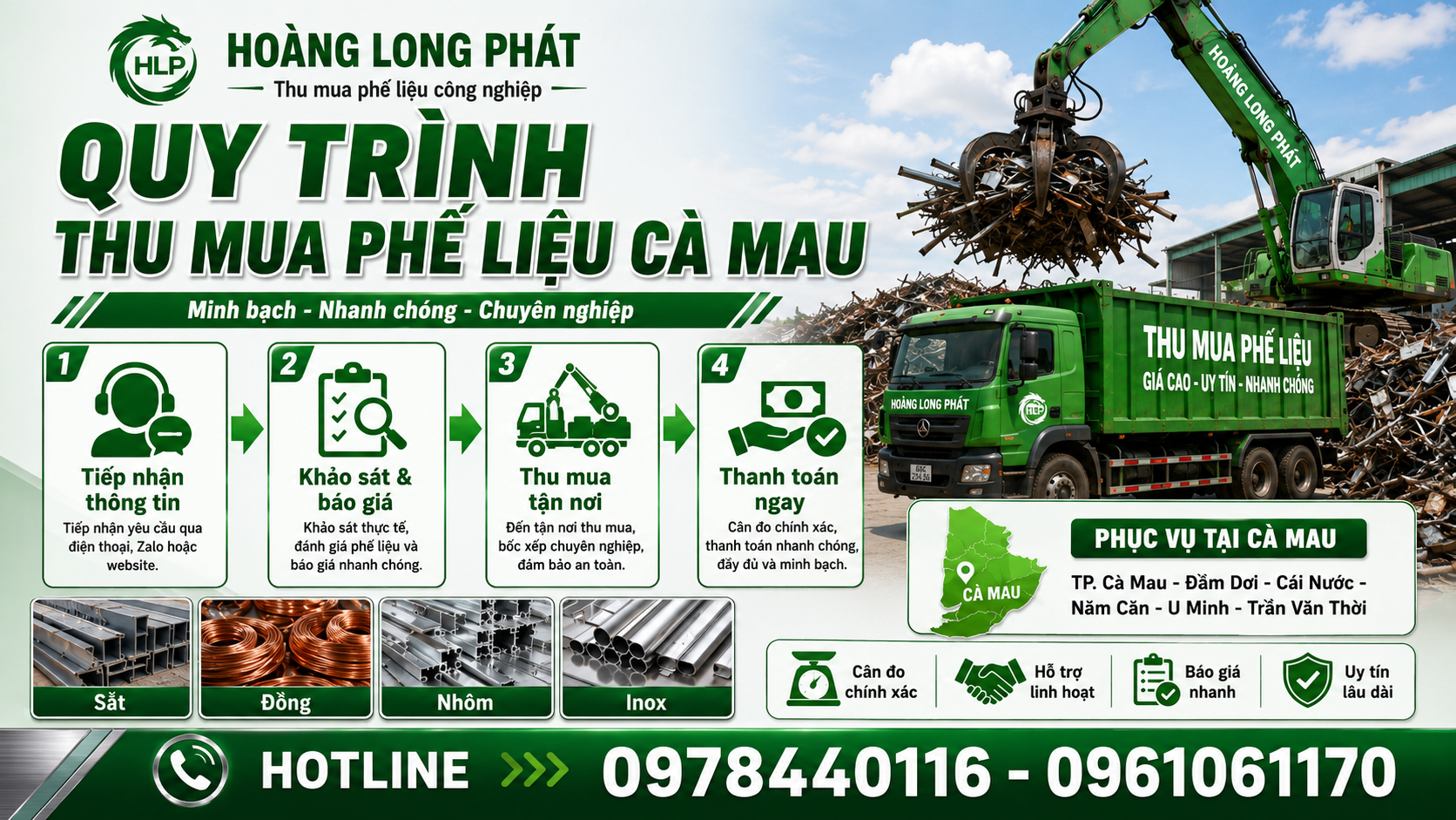 Thu Mua Phế Liệu Cà Mau