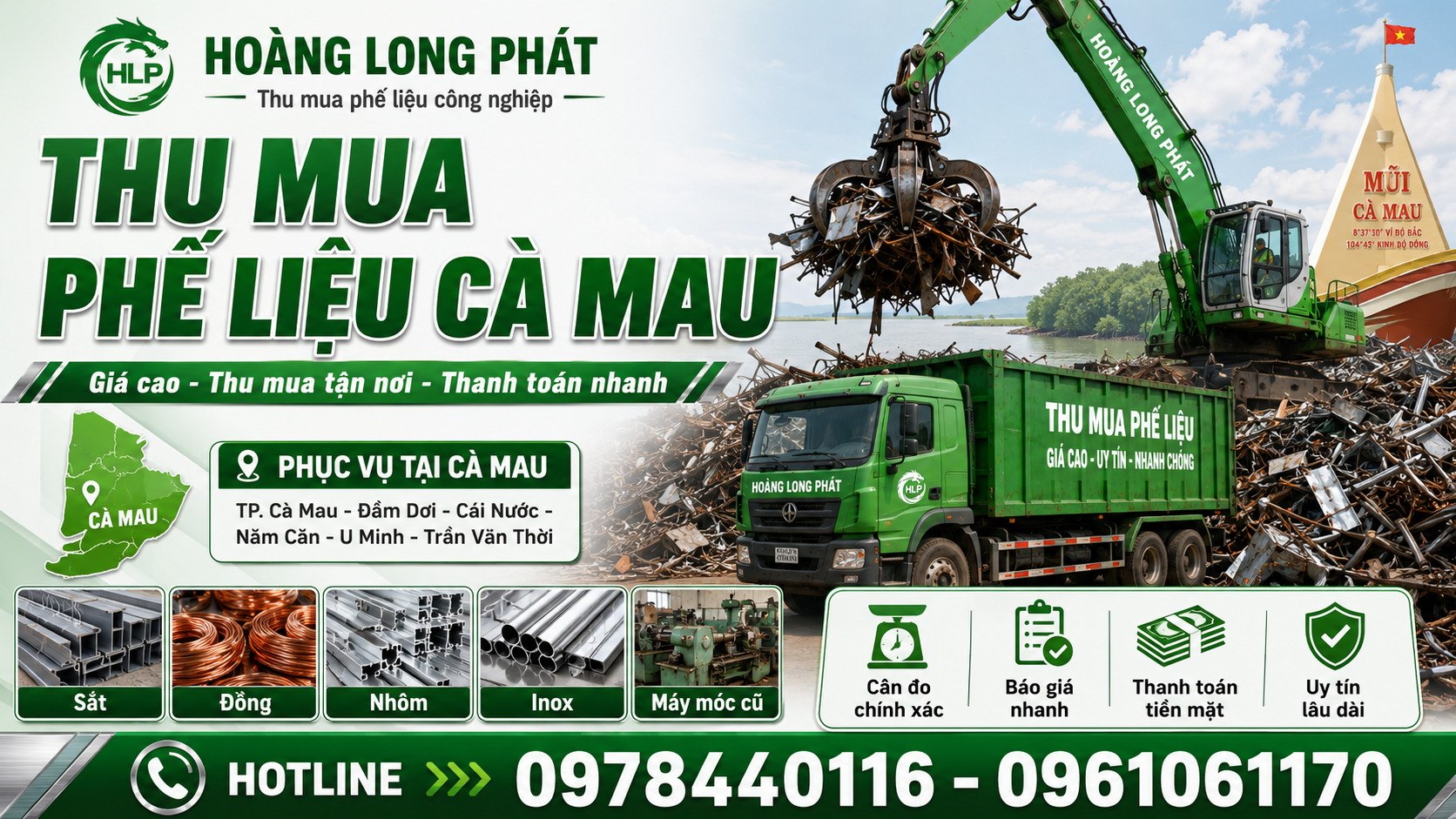 Thu Mua Phế Liệu Cà Mau