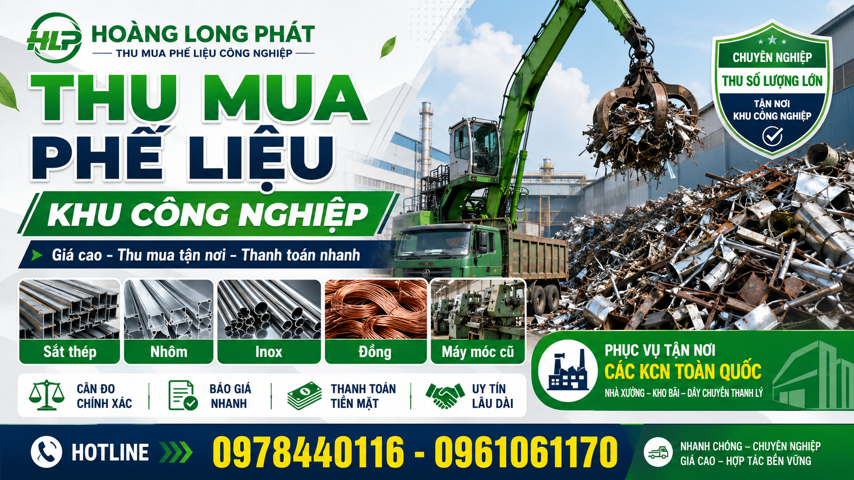 thu mua phế liệu khu công nghiệp
